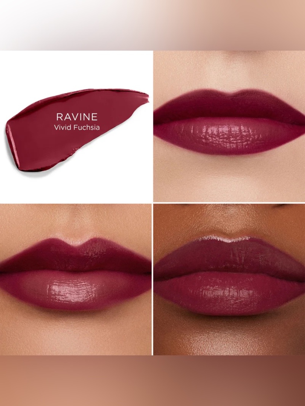 Hourglass Ravine Unlocked Satin Creme Lipstick- vivid fuchsia, ultra hydrating